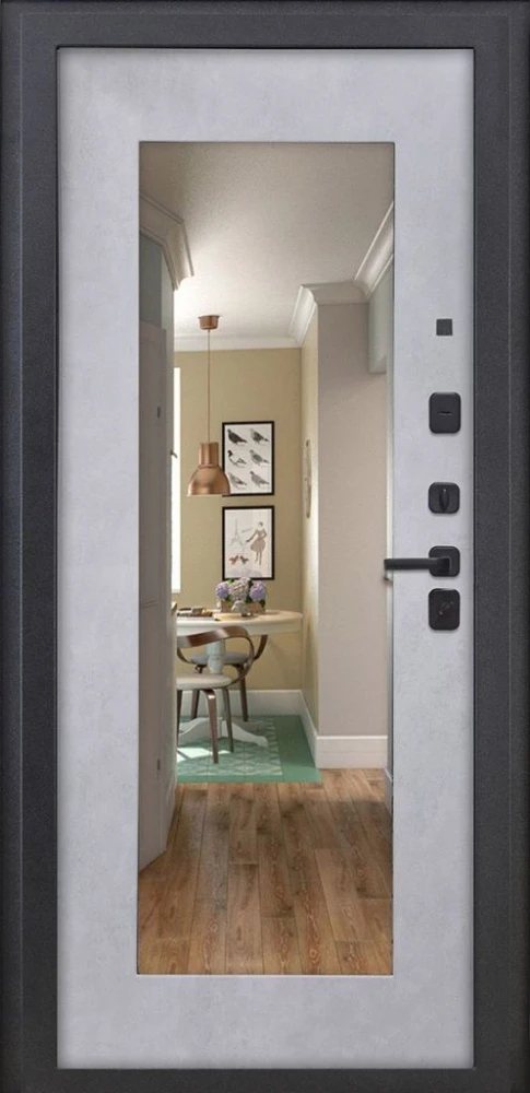 Входная дверь ДвериПРО Берген ФЛЗ-603 Бетон снежный DPRO204784 внутренняя сторона